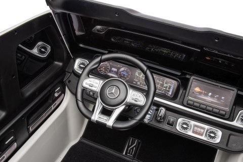 Pojazd Mercedes Benz G63 AMG XXL STRONG Biały Pojazd Mercedes Benz G63 AMG XXL STRONG Biały