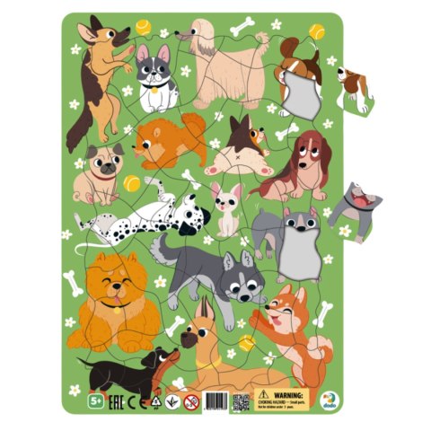 Puzzle ramkowe Psy 300219