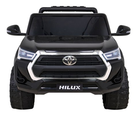 Toyota Hilux na akumulator dla dzieci Czarny + Napęd 4x4 + Pilot + 2 bagażniki + Radio MP3 + LED Toyota Hilux na akumulator dla dzieci Czarny + Napęd 4x4 + Pilot + 2 bagażniki + Radio MP3 + LED