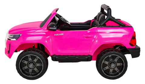 Toyota Hilux na akumulator dla dzieci Różowy + Napęd 4x4 + Pilot + 2 bagażniki + Radio MP3 + LED Toyota Hilux na akumulator dla dzieci Różowy + Napęd 4x4 + Pilot + 2 bagażniki + Radio MP3 + LED