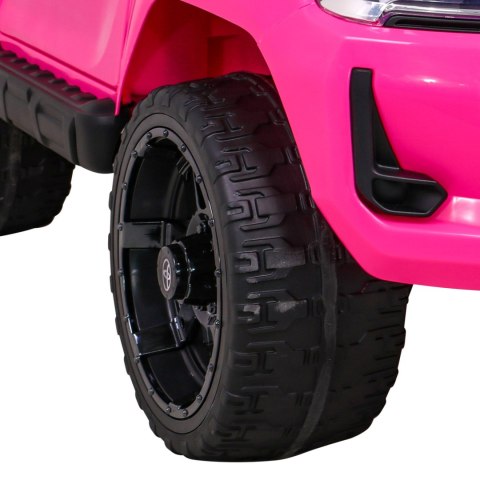 Toyota Hilux na akumulator dla dzieci Różowy + Napęd 4x4 + Pilot + 2 bagażniki + Radio MP3 + LED Toyota Hilux na akumulator dla dzieci Różowy + Napęd 4x4 + Pilot + 2 bagażniki + Radio MP3 + LED