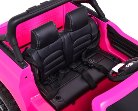 Toyota Hilux na akumulator dla dzieci Różowy + Napęd 4x4 + Pilot + 2 bagażniki + Radio MP3 + LED Toyota Hilux na akumulator dla dzieci Różowy + Napęd 4x4 + Pilot + 2 bagażniki + Radio MP3 + LED