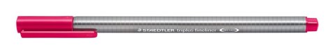 Cienkopis triplus, trójkątny, 0.3 mm, bordowy, Staedtler