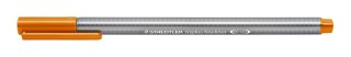 Cienkopis triplus, trójkątny, 0.3 mm, brązowy, Staedtler
