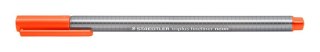 Cienkopis triplus, trójkątny, 0.3 mm, czerwony neon, Staedtler
