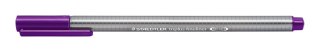 Cienkopis triplus, trójkątny, 0.3 mm, fioletowy, Staedtler