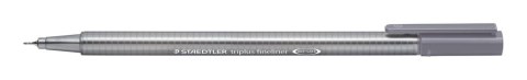 Cienkopis triplus, trójkątny, 0.3 mm, gołębi szary, Staedtler