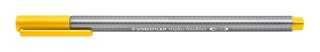 Cienkopis triplus, trójkątny, 0.3 mm, jaskrawy żółty, Staedtler