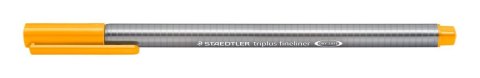 Cienkopis triplus, trójkątny, 0.3 mm, jasnopomarańczowy, Staedtler