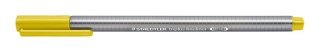 Cienkopis triplus, trójkątny, 0.3 mm, musztardowy, Staedtler