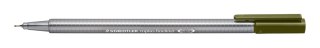 Cienkopis triplus, trójkątny, 0.3 mm, oliwkowy, Staedtler