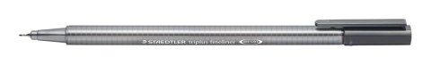 Cienkopis triplus, trójkątny, 0.3 mm, szary, Staedtler