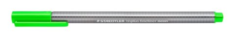 Cienkopis triplus, trójkątny, 0.3 mm, zielony neon, Staedtler