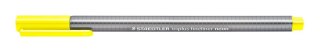 Cienkopis triplus, trójkątny, 0.3 mm, żółty neon, Staedtler