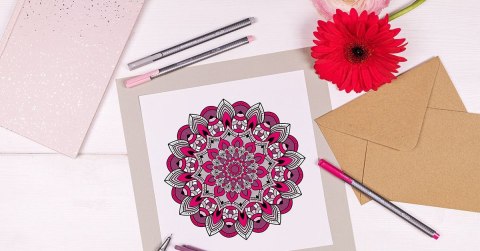 Cienkopis triplus, trójkątny, 0.3 mm, żółty neon, Staedtler