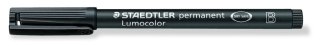 Foliopis Lumocolor, B, wodoodporny,czarny, Staedtler