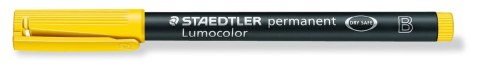 Foliopis Lumocolor, B, wodoodporny, żółty, Staedtler Foliopis Lumocolor, B, wodoodporny, żółty, Staedtler
