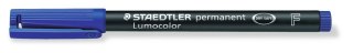 Foliopis Lumocolor, F, wodoodporny, niebieski, Staedtler