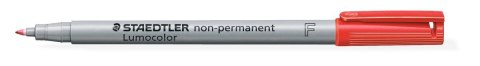 Foliopis Lumocolor, F, zmywalny, czerwony, Staedtler Foliopis Lumocolor, F, zmywalny, czerwony, Staedtler