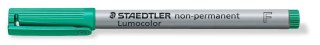 Foliopis Lumocolor, F, zmywalny, zielony, Staedtler