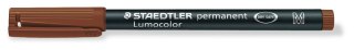 Foliopis Lumocolor, M, wodoodporny, brązowy, Staedtler