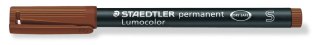 Foliopis Lumocolor, S, wodoodporny, brązowy, Staedtler