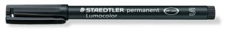 Foliopis Lumocolor, S, wodoodporny, czarny, Staedtler