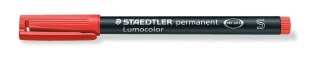 Foliopis Lumocolor, S, wodoodporny, czerwony, Staedtler
