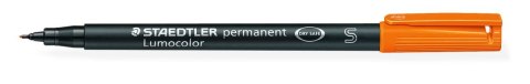 Foliopis Lumocolor, S, wodoodporny, pomarańczowy, Staedtler Foliopis Lumocolor, S, wodoodporny, pomarańczowy, Staedtler
