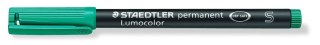 Foliopis Lumocolor, S, wodoodporny, zielony, Staedtler
