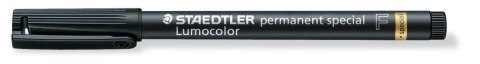 Foliopis Lumocolor special, F, wodoodporny, czarny, Staedtler Foliopis Lumocolor special, F, wodoodporny, czarny, Staedtler