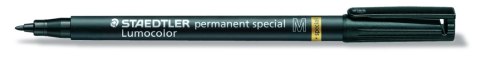 Foliopis Lumocolor special, M, wodoodporny, czarny, Staedtler Foliopis Lumocolor special, M, wodoodporny, czarny, Staedtler