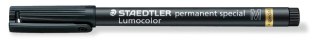 Foliopis Lumocolor special, M, wodoodporny, czarny, Staedtler