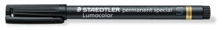 Foliopis Lumocolor special, S, wodoodporny, czarny, Staedtler