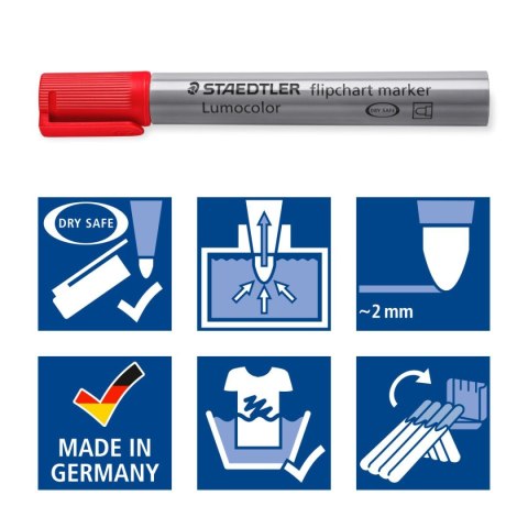 Marker Lumocolor do tablic flipchart, okrągły, niebieski, Staedtler Marker Lumocolor do tablic flipchart, okrągły, niebieski, Staedtler