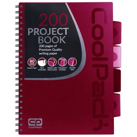 COOLPACK - KOŁOZESZYT PP - B5 RED