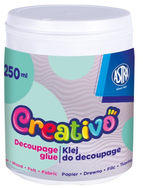Klej do decoupage Creativo PVA ASTRA 250 ml Klej do decoupage Creativo PVA ASTRA 250 ml