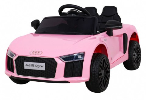 Audi R8 na akumulator dla dzieci Różowy + Pilot + EVA + Wolny Start + MP3 LED Audi R8 na akumulator dla dzieci Różowy + Pilot + EVA + Wolny Start + MP3 LED
