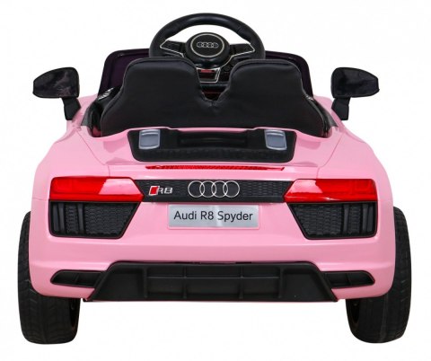 Audi R8 na akumulator dla dzieci Różowy + Pilot + EVA + Wolny Start + MP3 LED Audi R8 na akumulator dla dzieci Różowy + Pilot + EVA + Wolny Start + MP3 LED