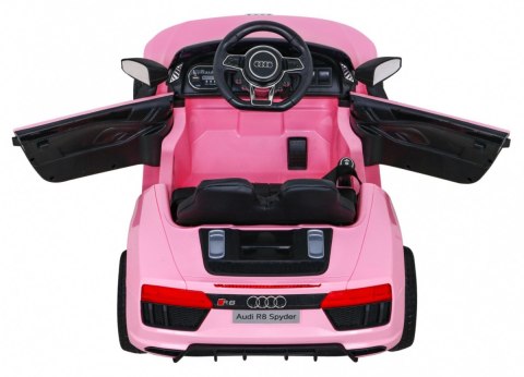 Audi R8 na akumulator dla dzieci Różowy + Pilot + EVA + Wolny Start + MP3 LED Audi R8 na akumulator dla dzieci Różowy + Pilot + EVA + Wolny Start + MP3 LED