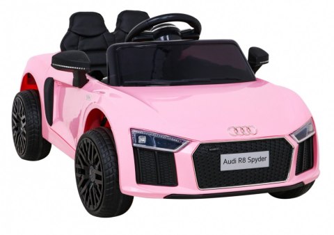 Audi R8 na akumulator dla dzieci Różowy + Pilot + EVA + Wolny Start + MP3 LED Audi R8 na akumulator dla dzieci Różowy + Pilot + EVA + Wolny Start + MP3 LED