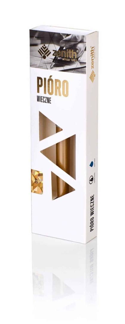 Pióro wieczne stalowe ZENITH 60 ELEGANCE GOLD w etui - 1 szt. Pióro wieczne stalowe ZENITH 60 ELEGANCE GOLD w etui - 1 szt.