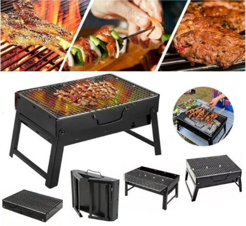 GRILL TURYSTYCZNY WĘGLOWY PRZENOŚNY WALIZKA RUSZT GRILL TURYSTYCZNY WĘGLOWY PRZENOŚNY WALIZKA RUSZT