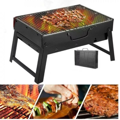 GRILL TURYSTYCZNY WĘGLOWY PRZENOŚNY WALIZKA RUSZT GRILL TURYSTYCZNY WĘGLOWY PRZENOŚNY WALIZKA RUSZT