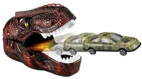 WYRZUTNIA PISTOLER PASZCZA DINOZAUR + AUTO 2W1 WYRZUTNIA PISTOLER PASZCZA DINOZAUR + AUTO 2W1