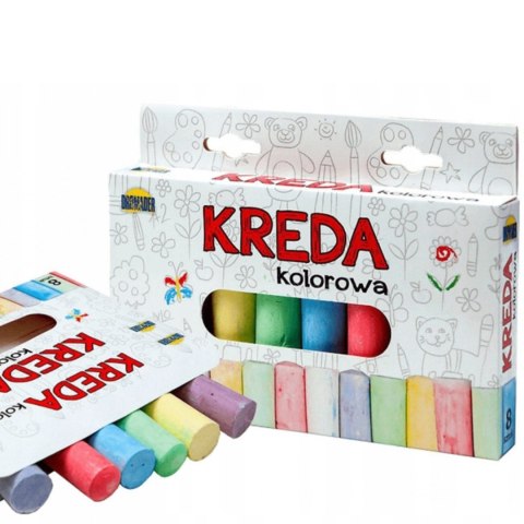 KREDA CHODNIKOWA GRUBA KOLOROWA SZKOLNA MALOWANIE KREDA CHODNIKOWA GRUBA KOLOROWA SZKOLNA MALOWANIE