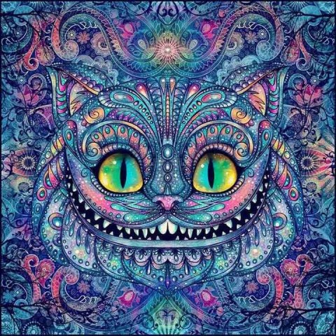 MOZAIKA DIAMENTOWA 7D HAFT DIAMENTOWY KOT ART MOZAIKA DIAMENTOWA 7D HAFT DIAMENTOWY KOT ART