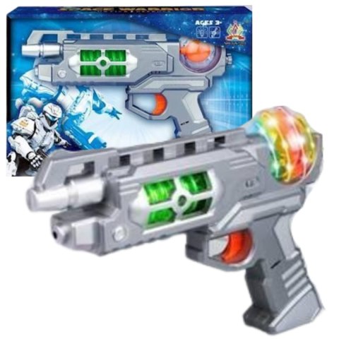 DUŻY PISTOLET Z KOLOROWYMI DIODAMI LED NA BATERIE DZIECIĘCA ZABAWA PREZENT DUŻY PISTOLET Z KOLOROWYMI DIODAMI LED NA BATERIE DZIECIĘCA ZABAWA PREZENT
