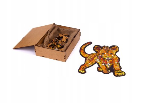 PUZZLE DREWNIANE UKŁADANKA LEW MAŁY TYGRYS SIMBA PUZZLE DREWNIANE UKŁADANKA LEW MAŁY TYGRYS SIMBA