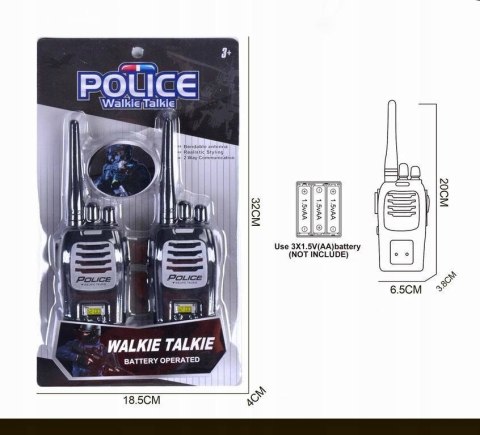 Zestaw Policyjnych Walkie Talkie 005-14A dla Dzieci Zestaw Policyjnych Walkie Talkie 005-14A dla Dzieci